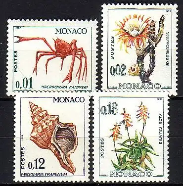 Monaco Mi.Nr. 773-76 Freim. Fauna und Flora (4 Werte)