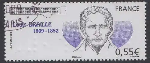 Frankreich Mi.Nr. 4569, 200 Geb. von Louis Braille (0,55)