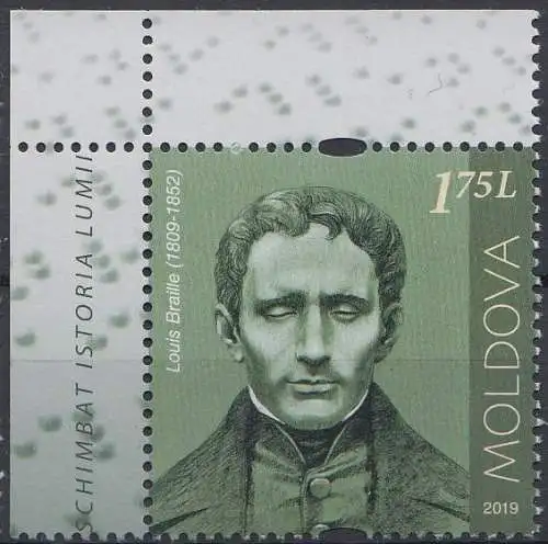 Moldawien MiNr. 1119 Louis Braille (1,75 L)