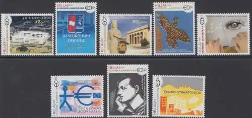 Griechenland Mi.Nr. 2503-2510 Jahrestage und Ereignisse (8 Werte)