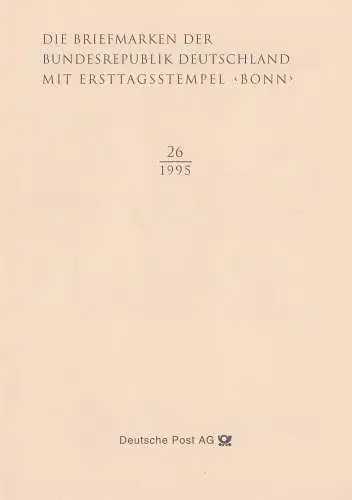 D,Bund Blatt 26/95 Freim. Sehensw., Dom zu Speyer (Marke MiNr.1811)