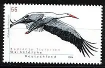 D,Bund Mi.Nr. 2393 Bedrohte Tierarten, Weißstorch im Flug (55)