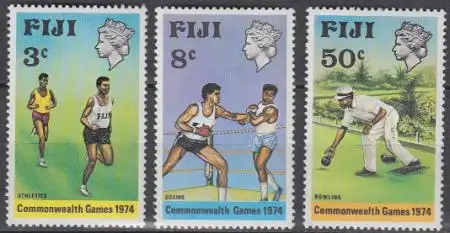 Fidschi-Inseln Mi.Nr. 314-16 Commonwealth-Sportspiele Christchurch (3 Werte)