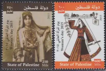 Palästina Mi.Nr. 328-29 Int.Tag der Frau (2 Werte)