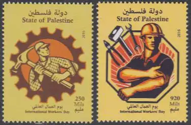 Palästina Mi.Nr. 356-57 Tag der Arbeit (2 Werte)