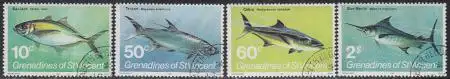 St.Vincent-Grenadinen Mi.Nr. 219-22 Fische (4 Werte)