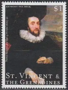 St.Vincent & die Grenadinen Mi.Nr. 4857 van Dyck, Thomas Howard 2nd Earl of… (1)