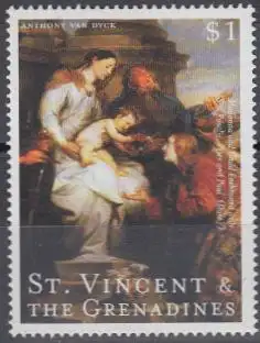 St.Vincent & die Grenadinen Mi.Nr. 4869 van Dyck, Madonna and Child ..  (1)