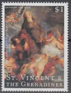 St.Vincent & die Grenadinen Mi.Nr. 4870 van Dyck, St.Rosalie interceding .. (1)