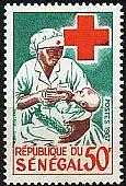 Senegal Mi.Nr. 369 Rotes Kreuz, Schwester mit Säugling (50Fr)