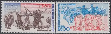 Senegal Mi.Nr. 577-78 200J. Unabhängigkeit der USA (2 Werte)