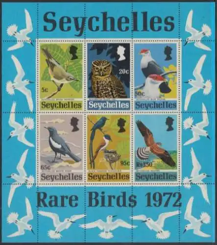Seychellen Mi.Nr. Block 3 Seltene Vogelarten 