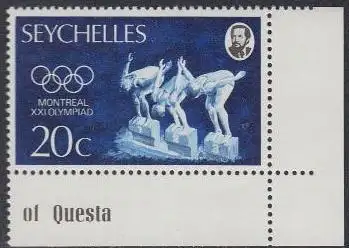 Seychellen Mi.Nr. 358 Olympia1976 Montreal, Schwimmen (20)