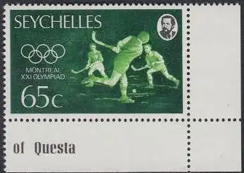 Seychellen Mi.Nr. 359 Olympia1976 Montreal, Hockey (65)