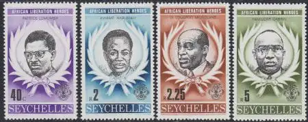 Seychellen Mi.Nr. 435-38 Helden der Befreiung Afrikas (4 Werte)