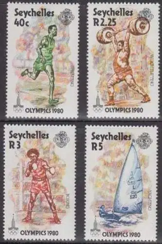Seychellen Mi.Nr. 461-64 Olymp. Sommerspiele Moskau (4 Werte)