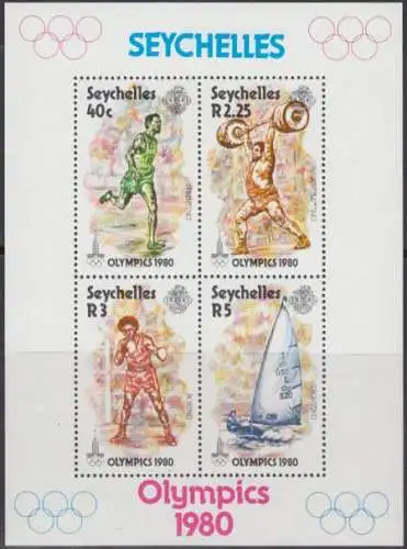 Seychellen Mi.Nr. Block 14 Olymp. Sommerspiele Moskau 