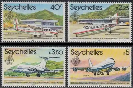 Seychellen Mi.Nr. 490-93 Flugzeuge (4 Werte)