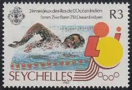 Seychellen Mi.Nr. 590 Spiele der Inseln des Indischen Ozeans, Schwimmen (3)