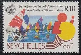 Seychellen Mi.Nr. 591 Spiele der Inseln des Indischen Ozeans, Surfen (10)