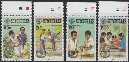 Seychellen Mi.Nr. 593-96 Int. Jahr der Jugend (4 Werte)