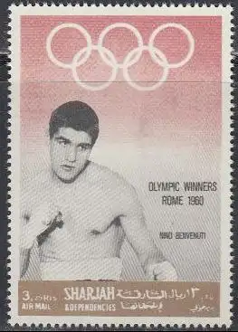 Sharjah Mi.Nr. 514A Olympiasieger 1960 Nino Benvenuti (3,25)
