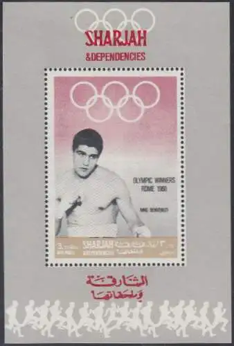 Sharjah Mi.Nr. 514Sb Olympiasieger 1960 Nino Benvenuti (3,25)