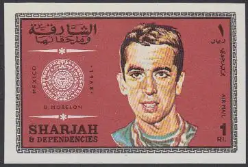 Sharjah Mi.Nr. 533B Olympia 1968 Mexiko, D. Morelon (1)