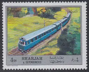 Sharjah Mi.Nr. 795A Eisenbahnen, Elektrobahn (4Dh)