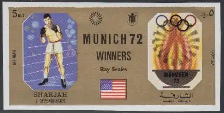 Sharjah Mi.Nr. 1163B Olympia 1972 München, Sieger Ray Seales (5)