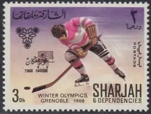 Sharjah Khor Fakkan Mi.Nr. 158A Olympia 1968 Grenoble, Eishockey (3)