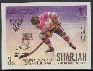 Sharjah Khor Fakkan Mi.Nr. 158B Olympia 1968 Grenoble, Eishockey (3)