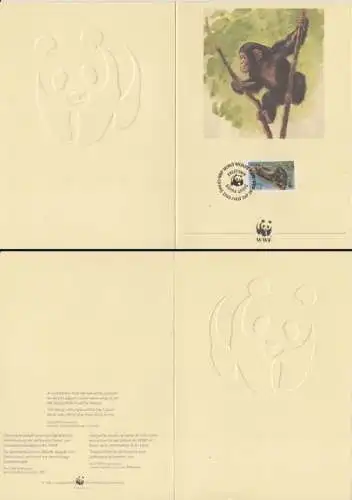 Sierra Leone Mi.Nr. 713 Weltweiter Naturschutz, Schimpansen-Familie (6 C)