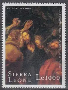 Sierra Leone Mi.Nr. 3442 400.Geb. van Dyck, Gemälde Der Verrat des Judas (1000)