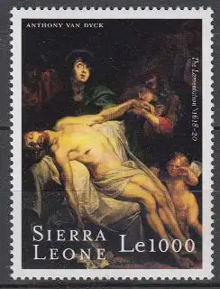 Sierra Leone Mi.Nr. 3459 400.Geb. van Dyck, Gemälde Beweinung Christi (1000)