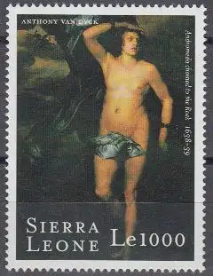 Sierra Leone Mi.Nr. 3463 400.Geb. van Dyck, Gemälde Andromeda am Felsen (1000)