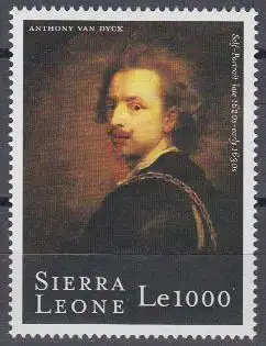 Sierra Leone Mi.Nr. 3464 400.Geb. van Dyck, Selbstbildnis (1000)