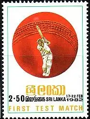Sri Lanka Mi.Nr. 575 Cricket Sri Lanka - England (2.50(R))