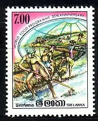 Sri Lanka Mi.Nr. 685 20 Jahre Welternähungsprogramm der UNO (7(R))