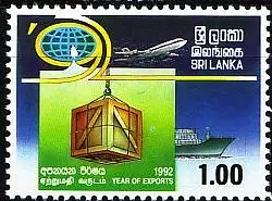 Sri Lanka Mi.Nr. 975 Export, Flugzeug, Schiff (1(R))
