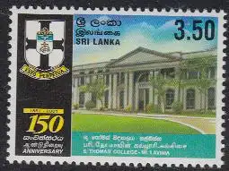 Sri Lanka Mi.Nr. 1285 150J. St. Thomas’ College (3,50)