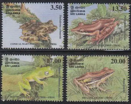 Sri Lanka Mi.Nr. 1322-25 Amphibien (4 Werte)