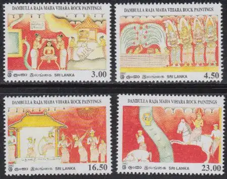 Sri Lanka Mi.Nr. 1340-43 Vesak, Die Geschichte von Prinz Siddhartha (4 Werte)