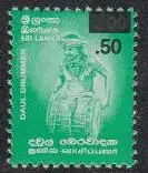 Sri Lanka Mi.Nr. 1503 Freim. Trommler, MiNr. 1310 mit Aufdruck (.50 a.2,00)