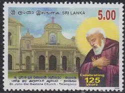 Sri Lanka Mi.Nr. 1585 125J. Kirche St. John Dal Bastone (5,00)