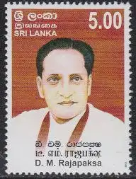 Sri Lanka Mi.Nr. 1601 D. M. Rajapaksa (5,00)