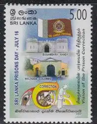 Sri Lanka Mi.Nr. 1640 Tag der Gefängnisse, Flagge, Gefängnisse (5,00)