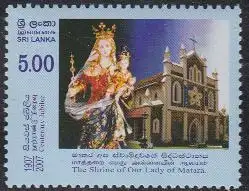 Sri Lanka Mi.Nr. 1644 100 Jahre Marienkirche in Matara (5,00)