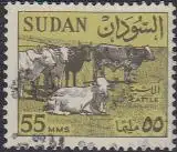 Sudan Mi.Nr. 186x Freim. Rinderherde (55)