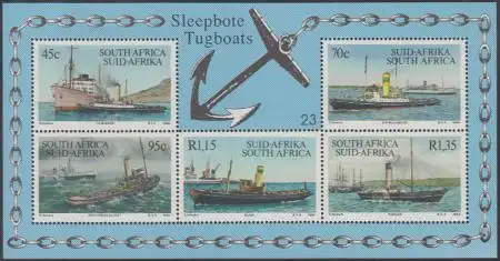 Südafrika Mi.Nr. Block 34 Schiffe (Schlepper)